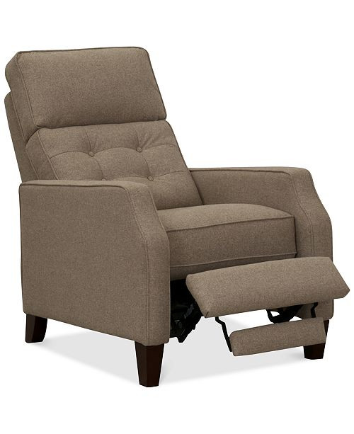 Elora Fabric Pushback Recliner | Macys (US)
