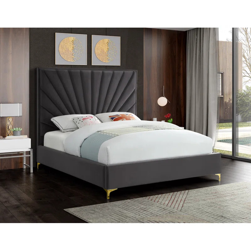 Manila Tufted Upholstered Low Profile Platform Bed | Wayfair North America