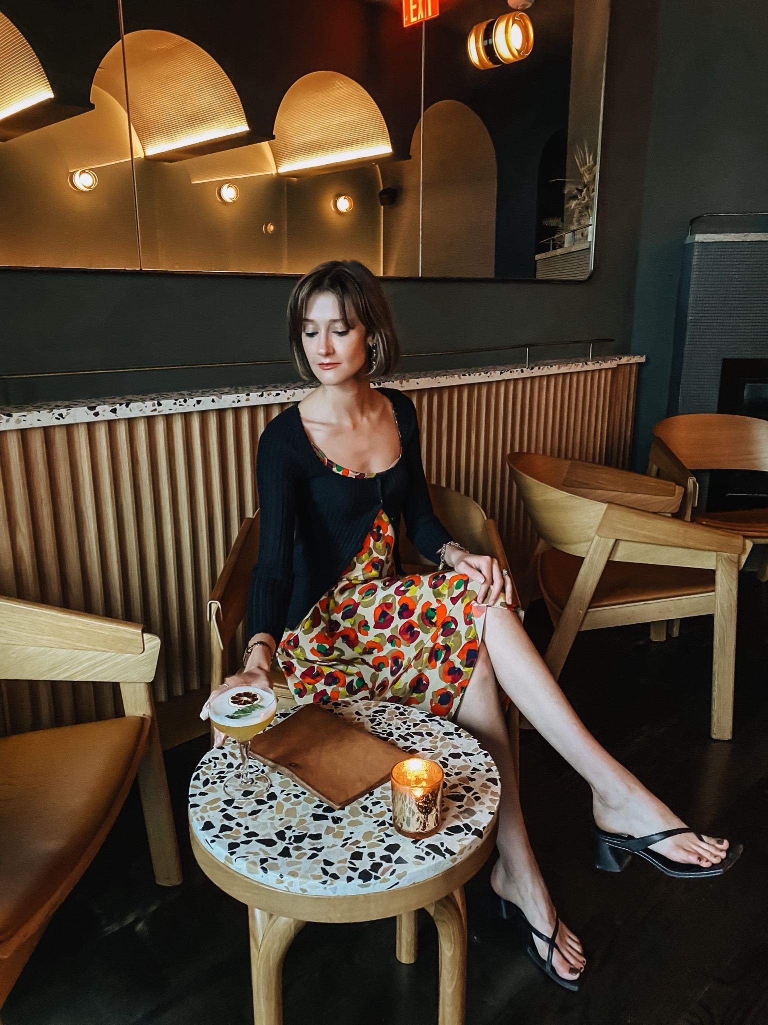 A slip dress & ribbed cardigan make for a cool 90s-inspired outfit for date night! #slipdress #90s #datenightoutfit 

#LTKSeasonal #LTKOver40 #LTKStyleTip