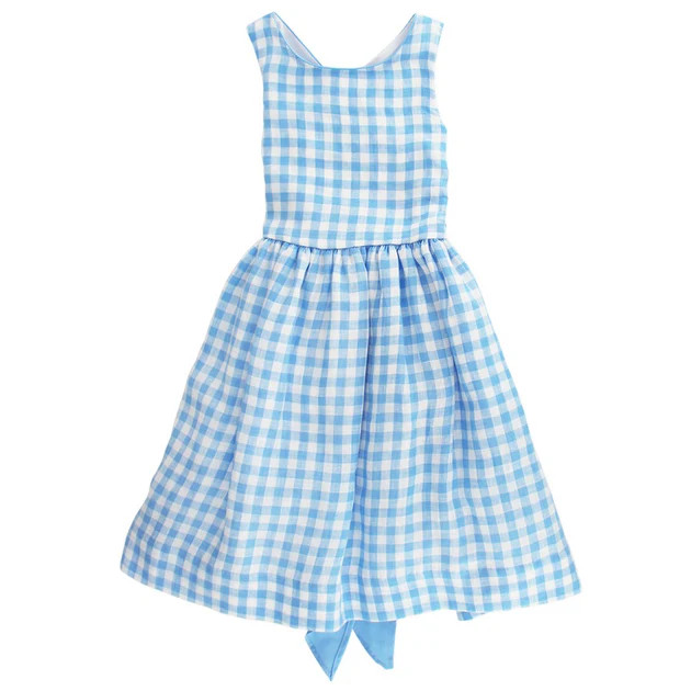 Sky Linen Gingham- Dress | The Bailey Boys