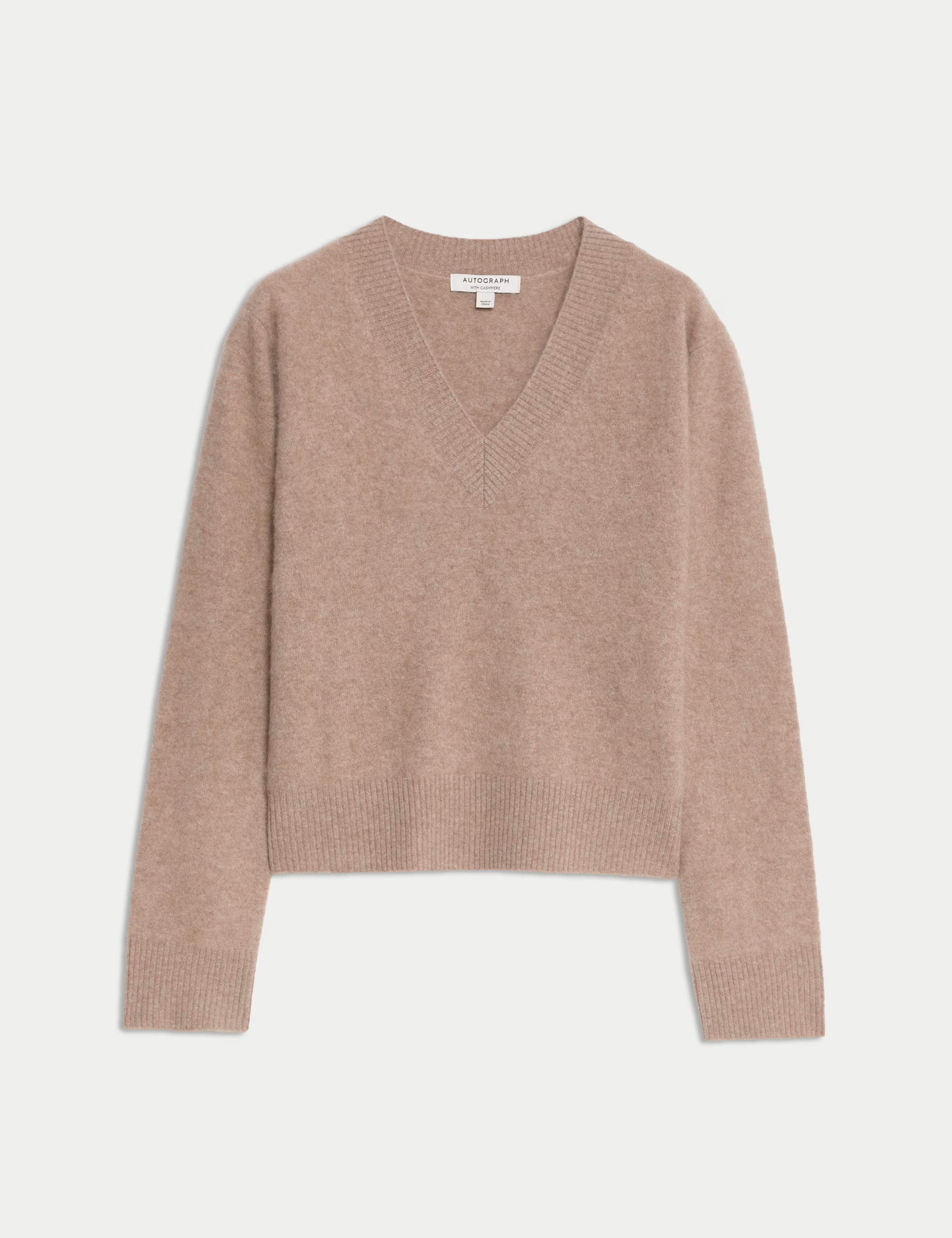 Wool Rich V-Neck Jumper with Cashmere | Marks & Spencer (UK)
