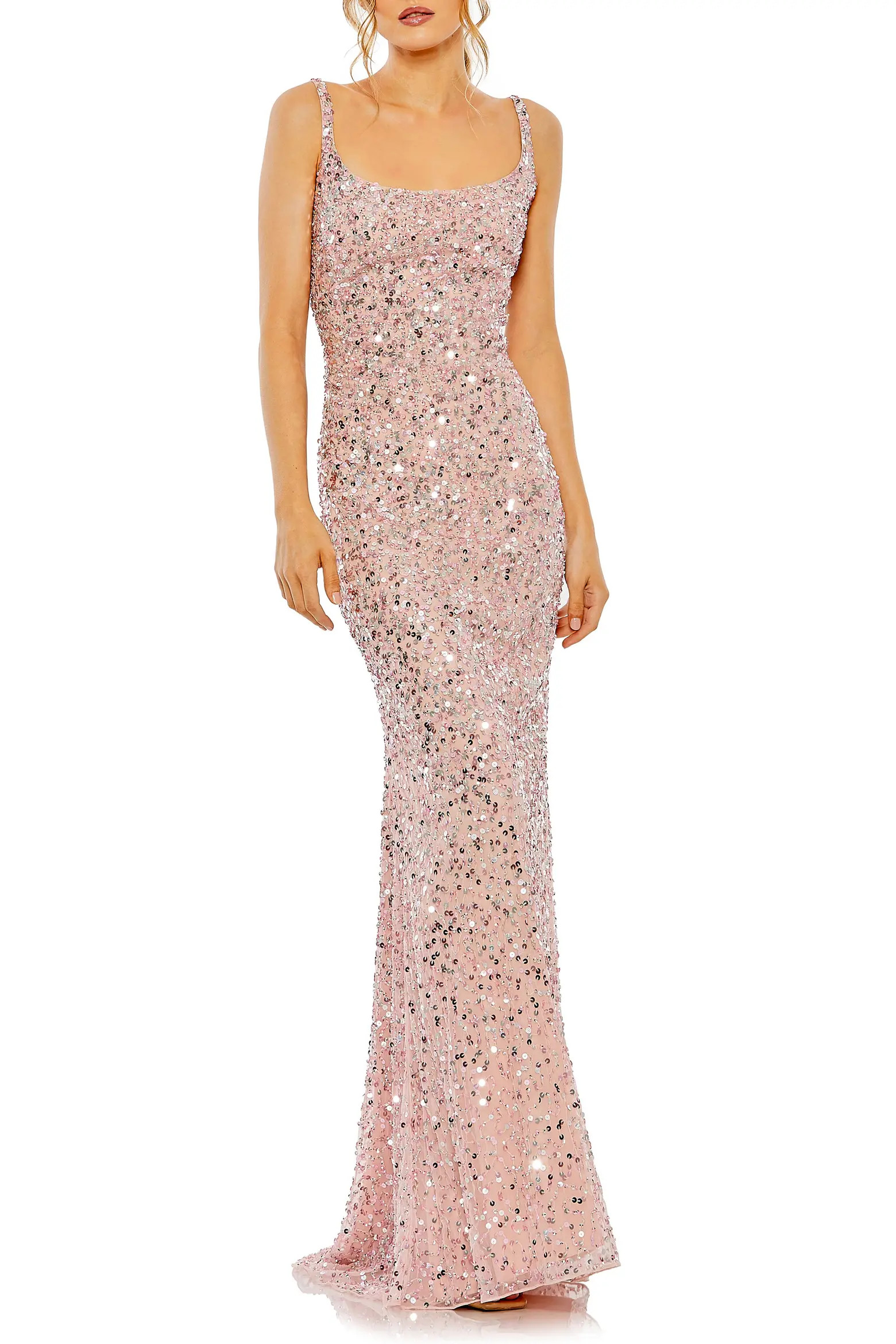 Sequined Low Back Slip Gown (Women) | Nordstrom | Nordstrom