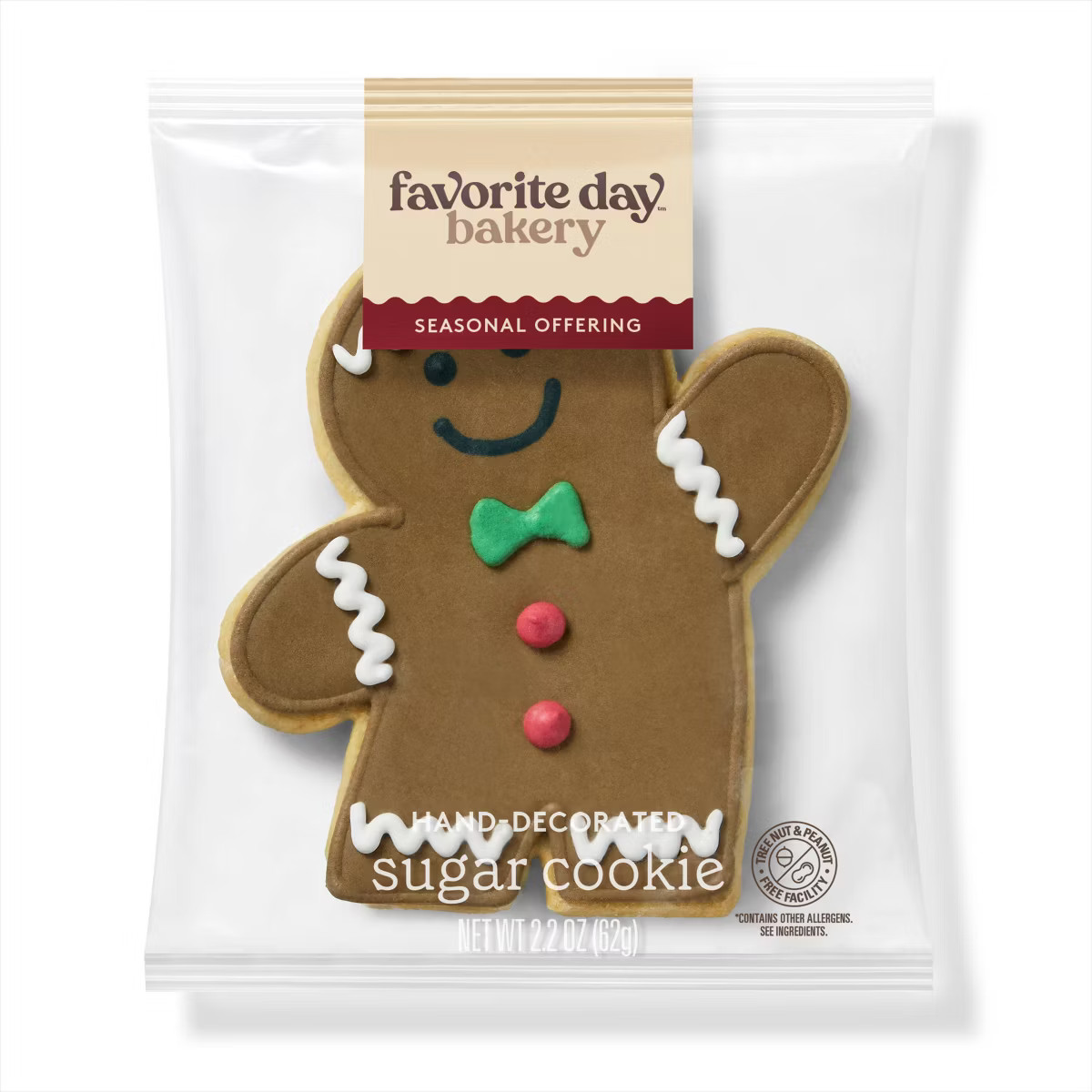 Christmas Hand Decorated Gingerbread Pal Sugar Cookie - 2.2oz - Favorite Day™ | Target