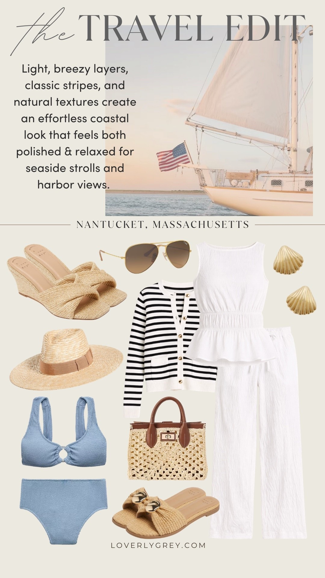 These pieces would be perfect for a spring or summer trip to Nantucket 💕

Loverly Grey, Nantucket outfit ideas, vacation outfit ideas, spring fashion, spring outfit ideas 

#LTKootd #LTKSeasonal #LTKTravel