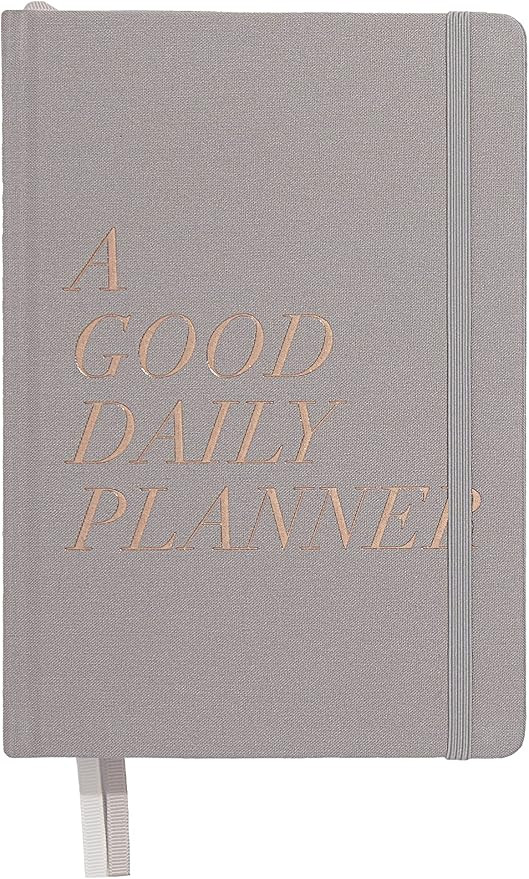Harlow & Grey Daily Weekly Monthly Planner, Undated, 6 months, 260 pages, Grey with Rose Gold Det... | Amazon (US)