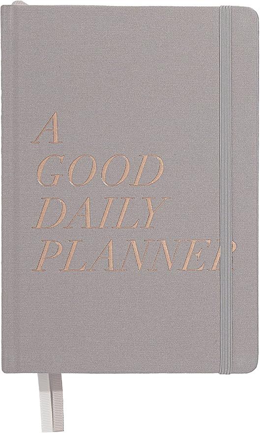Harlow & Grey Daily Weekly Monthly Planner, Undated, 6 months, 260 pages, Grey with Rose Gold Det... | Amazon (US)