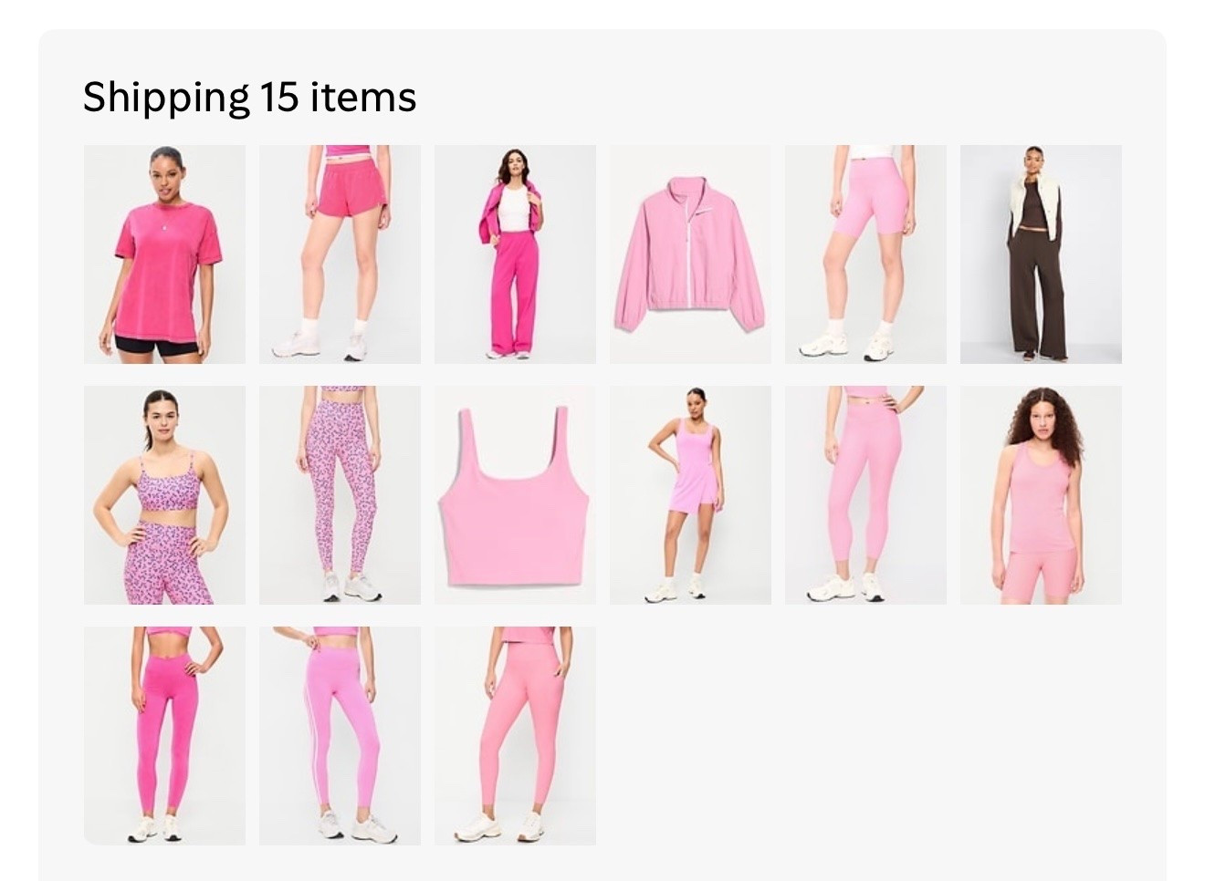 Old Navy Pink Activewear Sale