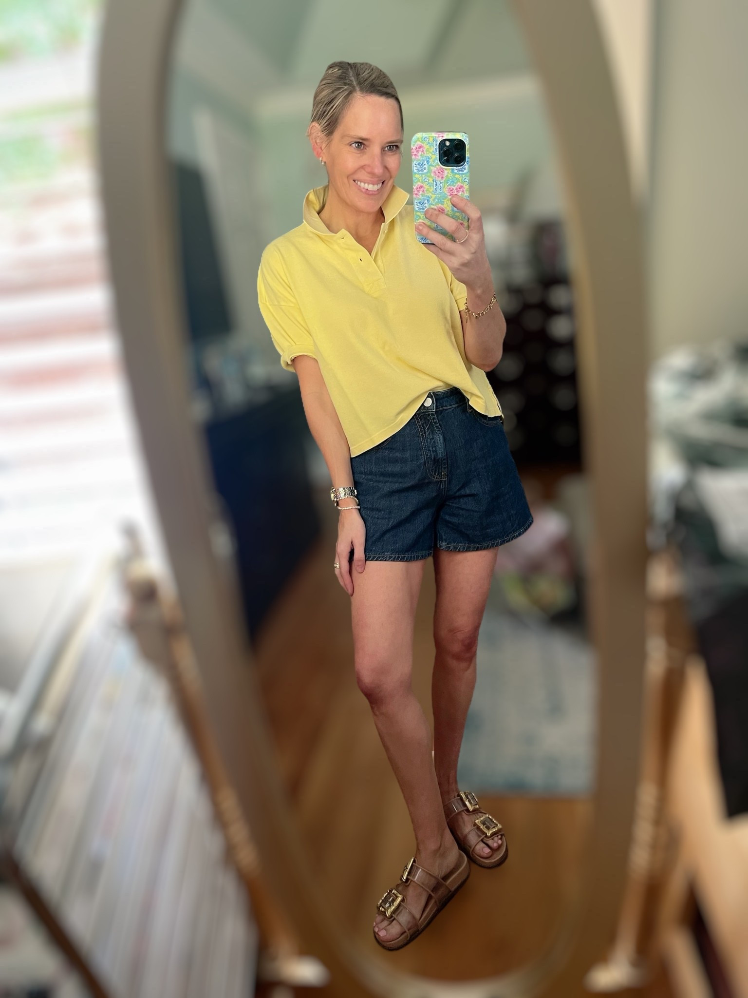 Code ASHLEYBA for 10% off my Melinda Maria jewelry!
This sunny yellow Tuckernuck polo is serving preppy perfection! The Limoncello Pique Holmes Boyfriend Polo has a relaxed, lived-in fit that’s equal parts polished and playful. I paired it with dark denim shorts, gold buckle sandals, and layered a striped sweater over my shoulders for that coastal cool girl vibe.

Wearing:
	•	Tuckernuck Limoncello Pique Holmes Polo (size S)
	•	Dark denim shorts (wearing size 26 for relaxed fit)
	•	Striped sweater
	•	Gold buckle sandals
	•	Melinda Maria jewelry – ASHLEYBA for 10% off

Style tip: Pop the collar and do a front tuck to channel classic Hamptons energy!

Tuckernuck polo outfit, Limoncello Holmes polo, preppy summer outfit, coastal grandmother fashion, Tuckernuck style inspo, Melinda Maria jewelry

Shop it all on my LTK!
#TuckernuckStyle #PreppyVibes #CoastalCool #SummerOOTD #MelindaMaria #mymmloveletter #ClassicStyle #YellowPolo #LTKsummer #OutfitInspo

#LTKFindsUnder50 #LTKOver40 #LTKFindsUnder100