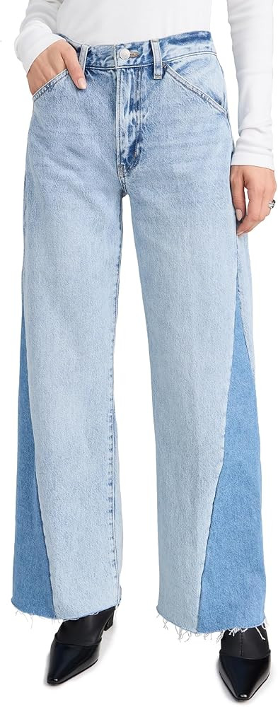 FRAME Women's Le Baggy Palazzo Outseam Insert Jeans | Amazon (US)