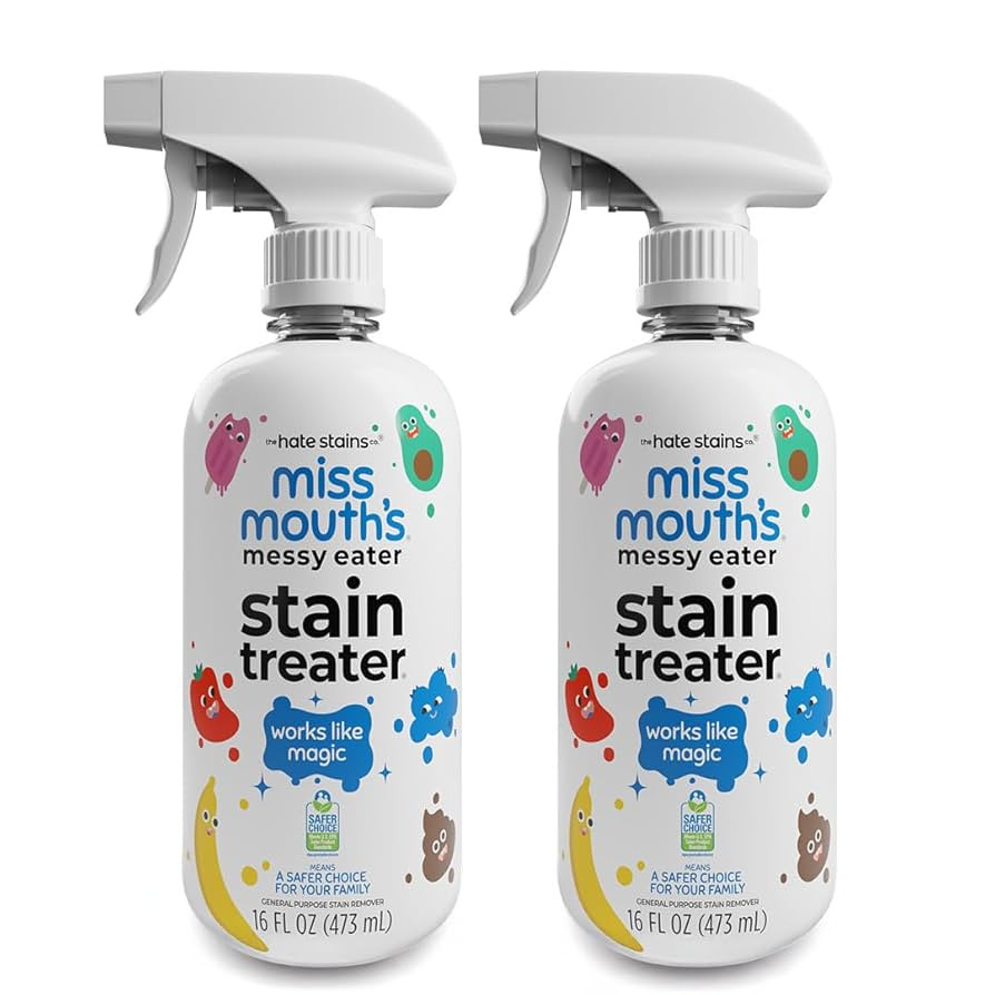 Miss Mouth’s Messy Eater Stain Treater Double Trouble Bundle - 2-Pack of 16oz Stain Remover - N... | Amazon (US)