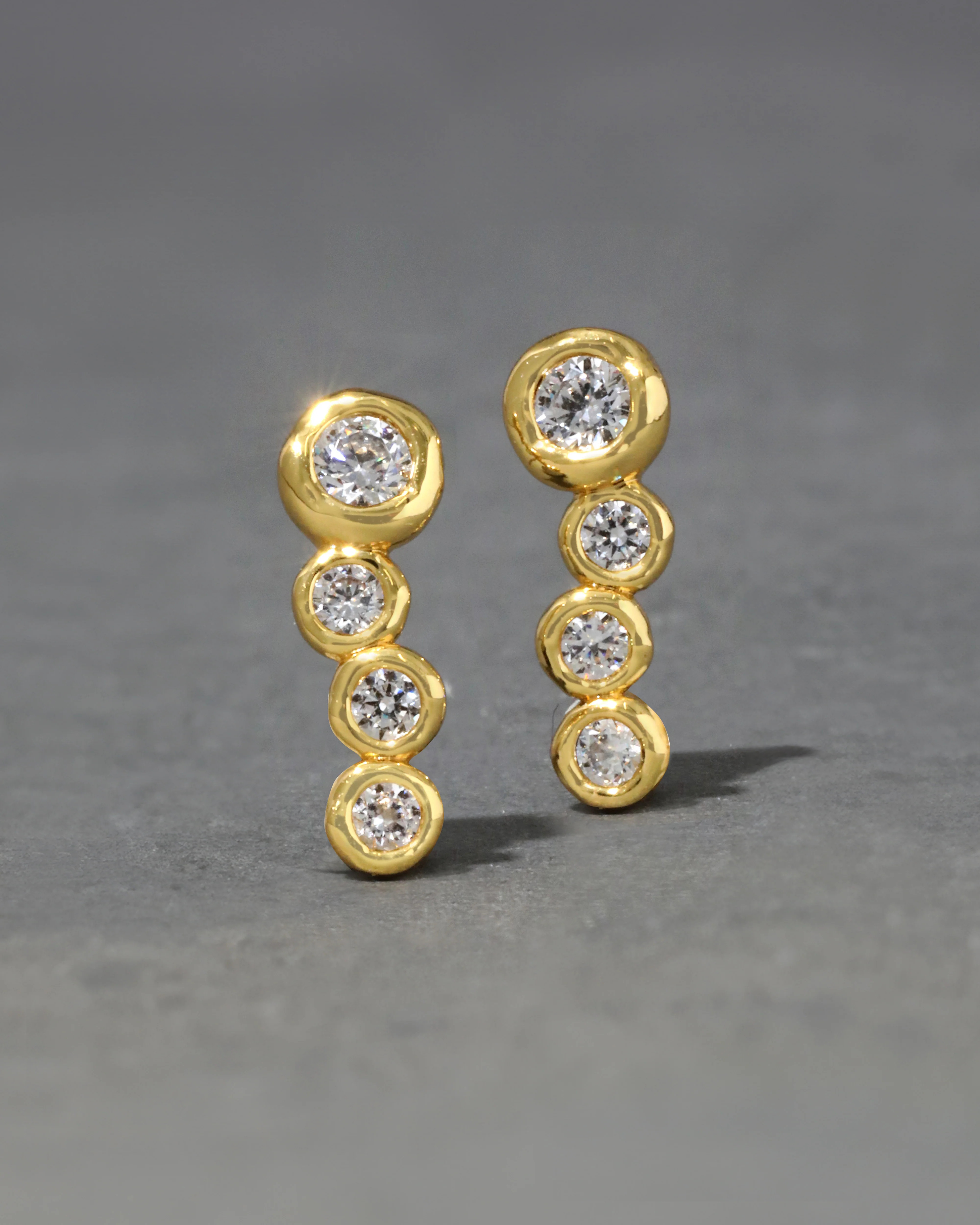 Asterales Gold Bar Earrings | Crystal Gold Bar Earrings | Alexis Bittar
