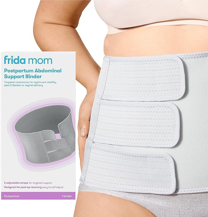 Frida Mom Belly Binder Postpartum Recovery, for Natural Delivery & C-Section Recovery, 9" High Ad... | Amazon (US)