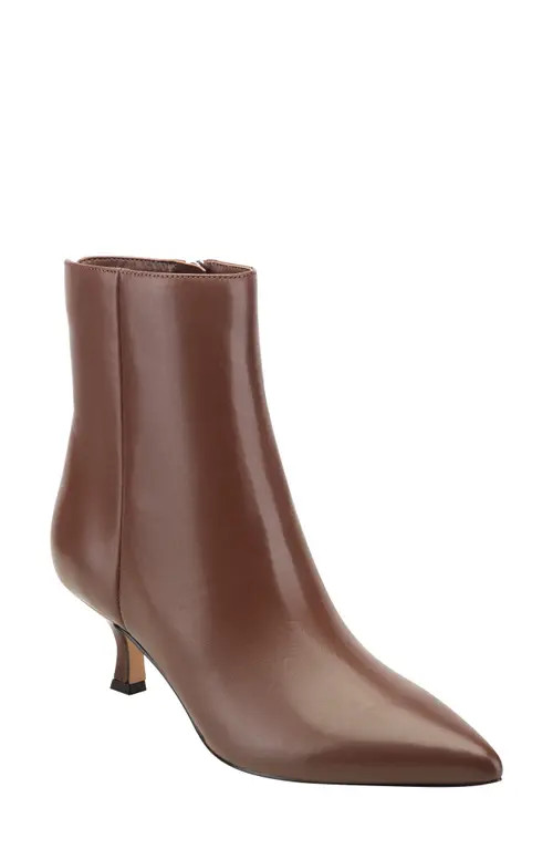 Marc Fisher LTD Francy Kitten Heel Bootie in Dark Natural at Nordstrom, Size 11 | Nordstrom
