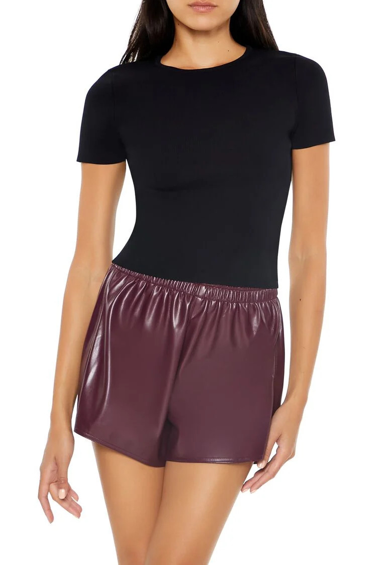 Sweater-Knit Crew Tee | Forever 21