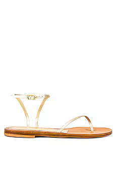 CoRNETTI Goloritze Sandal in Laminate Gold from Revolve.com | Revolve Clothing (Global)