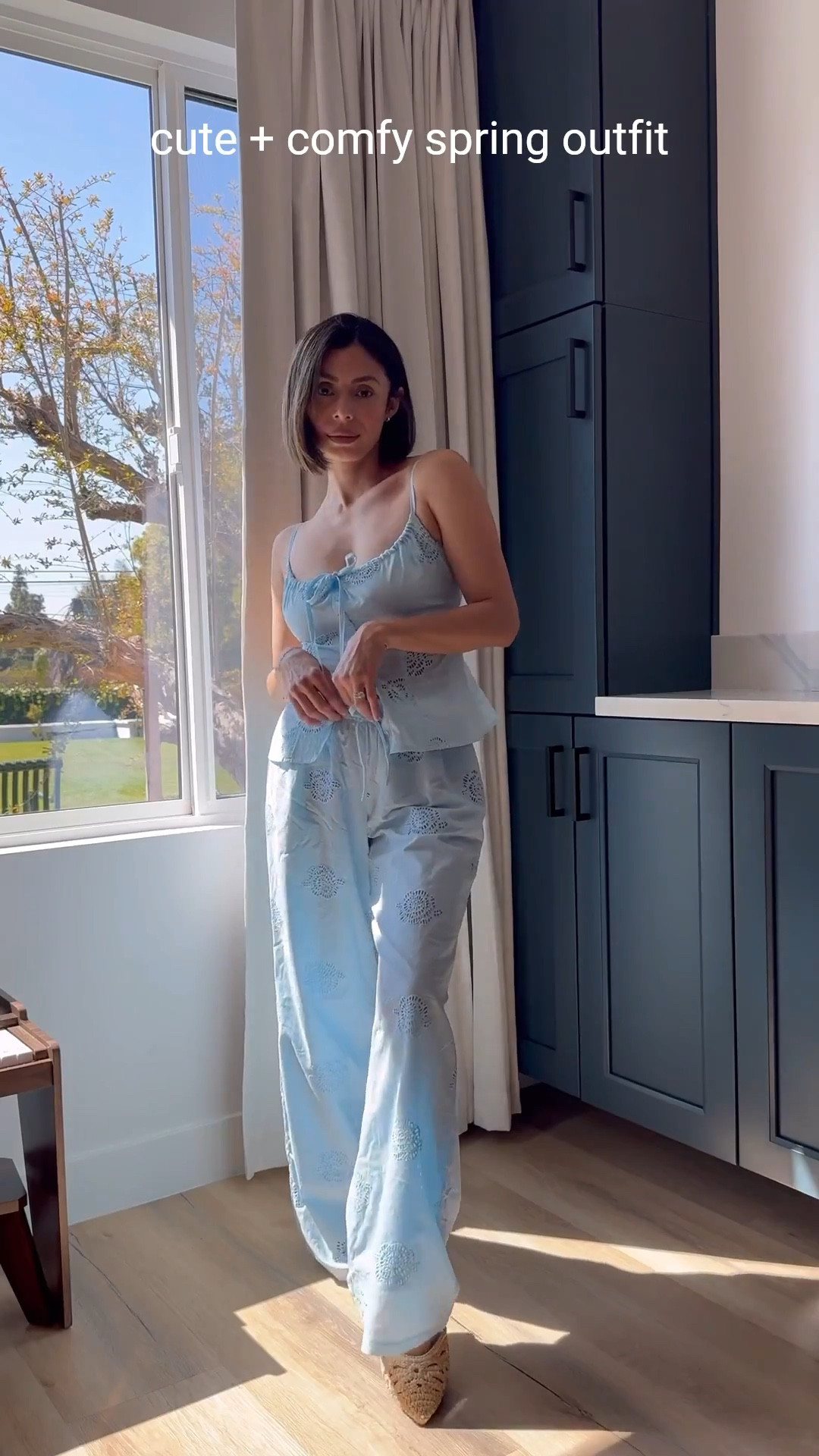 The perfect matching set for spring
Relaxed pants 
Spring top
Spring pants
Cut out art cami top
Woven mules flats

#LTKFindsUnder50 #LTKStyleTip #LTKSeasonal