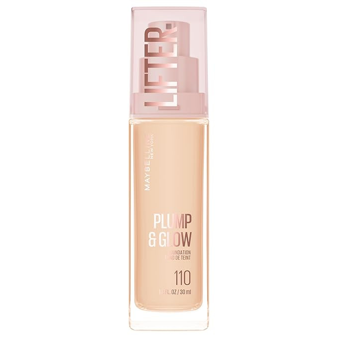 Maybelline Lifter Plump & Glow Foundation, Liquid Foundation with 2% Niacinamide + Hyaluronic Aci... | Amazon (US)