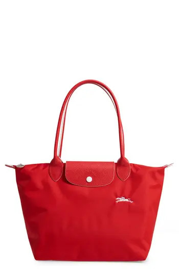 Longchamp Medium Le Pliage Club Shoulder Tote in Vermillion at Nordstrom Rack | Nordstrom Rack