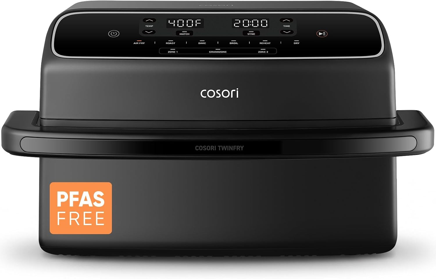 Cosori TWINFRY 9 QT Double Air Fryer, Removable Divider, PFAS-Free Ceramic | Amazon (US)