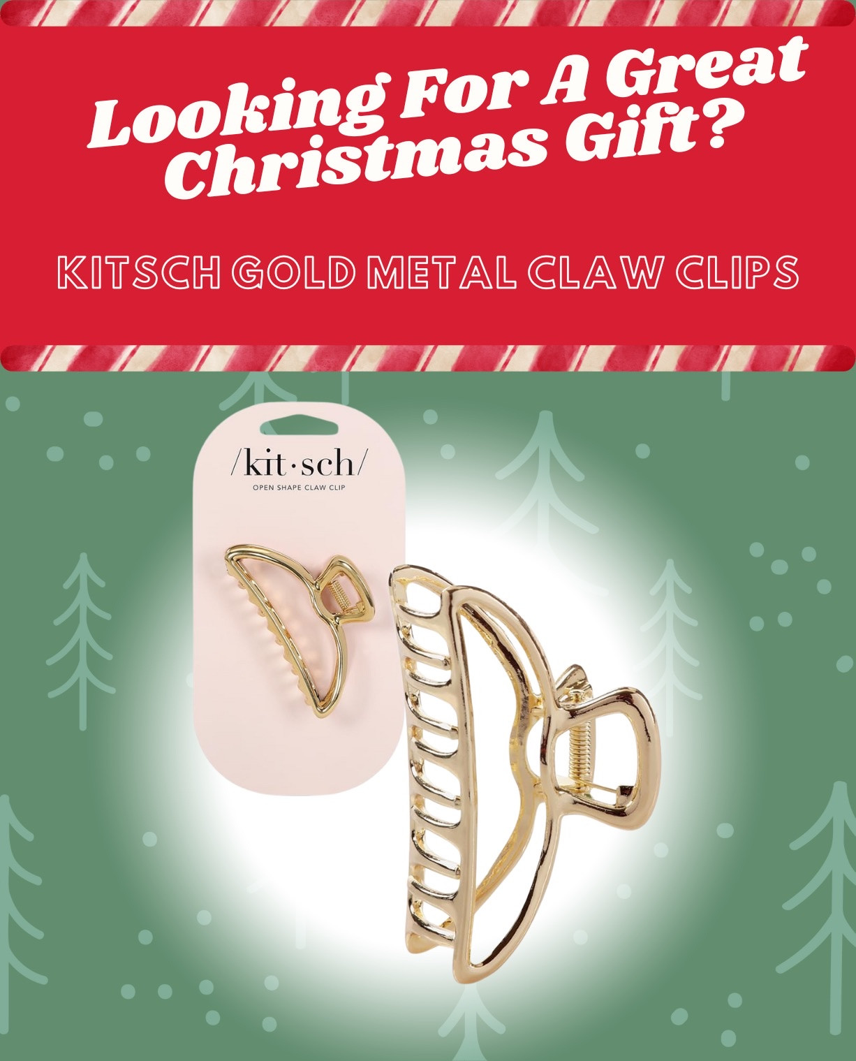 💅 Kitsch Metal Large Claw Clip – Hair Accessory (6 Inches)

Elevate your hair game with the Kitsch Metal Large Claw Clip. This sleek and sturdy clip features:

Strong hold to keep your hair secure all day
Stylish metallic finish that adds a touch of sophistication
6-inch size to accommodate thick or long hair
Durable construction for long-lasting use
Ideal for both casual and more polished looks, this clip keeps your hair in place while looking chic.

#LTKGiftGuide #LTKFindsUnder50 #LTKBeauty