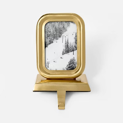 Picture Frame Stocking Holder Gold - Threshold™ designed with Studio McGee | Target
