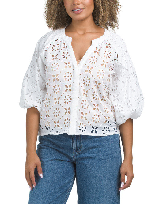 The Broderie Top | TJ Maxx