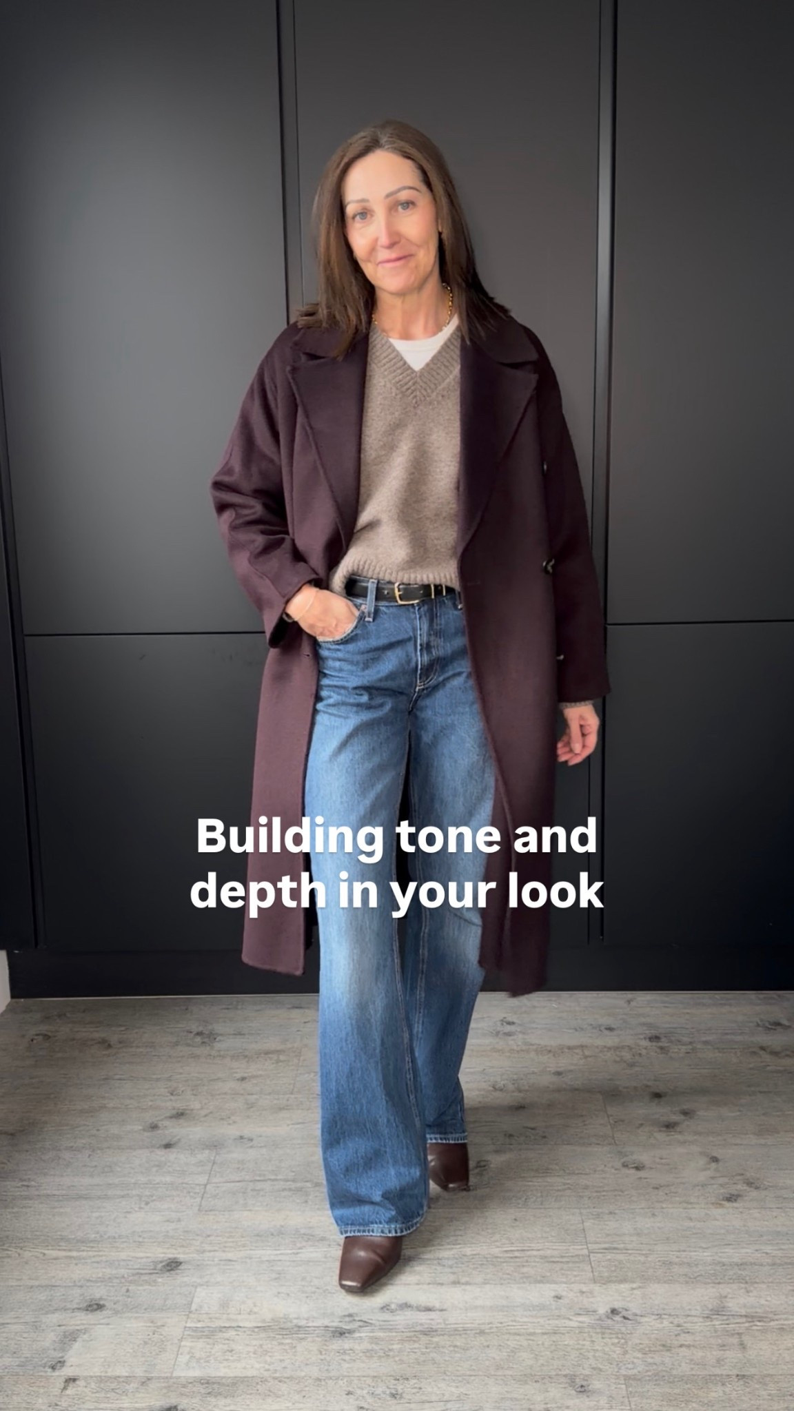 Simple outfits are always best if you add tone and depth with the colours. This jumper is endlessly versatile and the shutting off this beautiful coat in a seasonal shade will immediately make you feel put tighter with minimal effort x
I’m in a m jumper and small coat x

#LTKover50style #LTKuk #LTKwinter