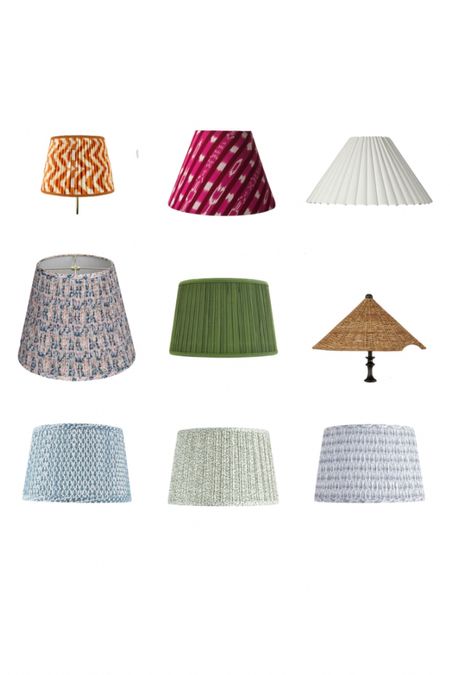 Pleated and decorative lamp shades 

#LTKhome