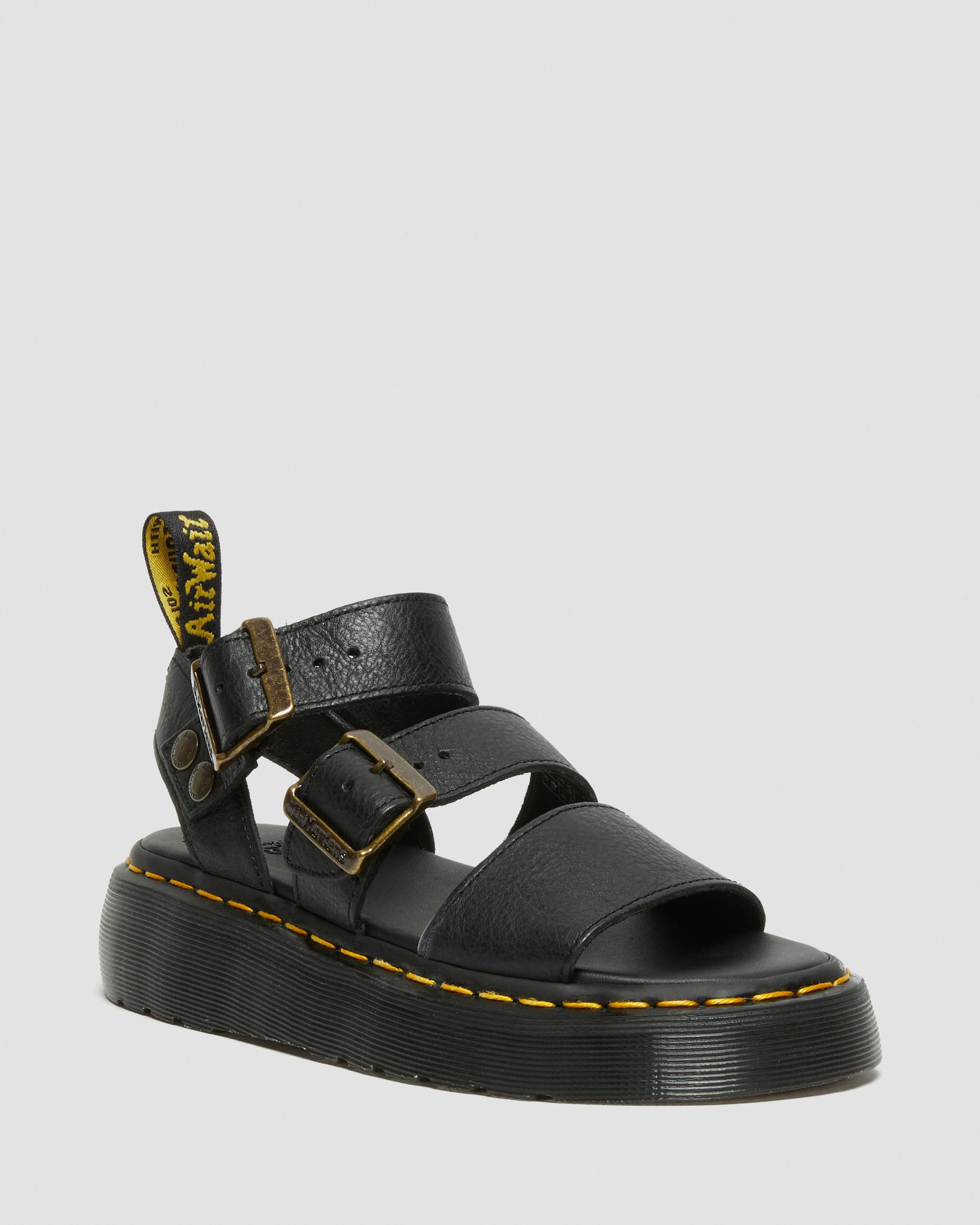 Gryphon Pisa Leather Platform Sandals | Dr. Martens