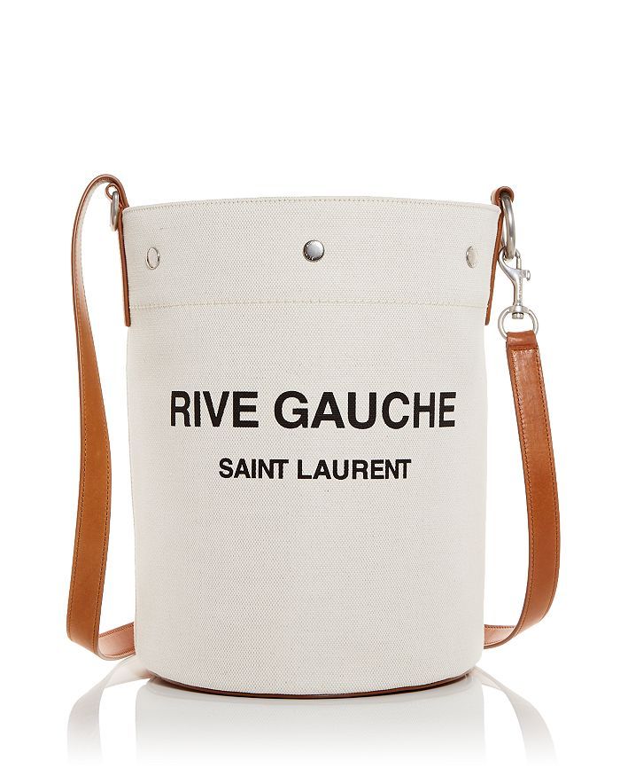 Saint Laurent Rive Gauche Linen Bucket Bag Back to Results -  Handbags - Bloomingdale's | Bloomingdale's (US)