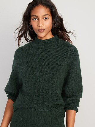 Cozy Mock-Neck Sweater for Women | Old Navy (US)
