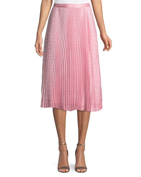 Bethina Pleated Midi Skirt | Neiman Marcus