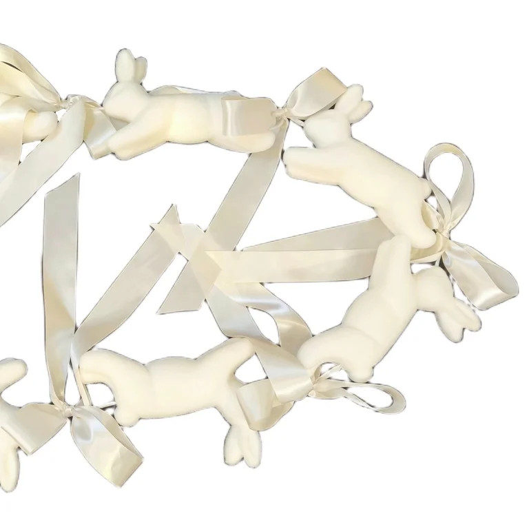 Bunnies and Bows Garland, Cream, 72", Easter by Way To Celebrate | Walmart (US)