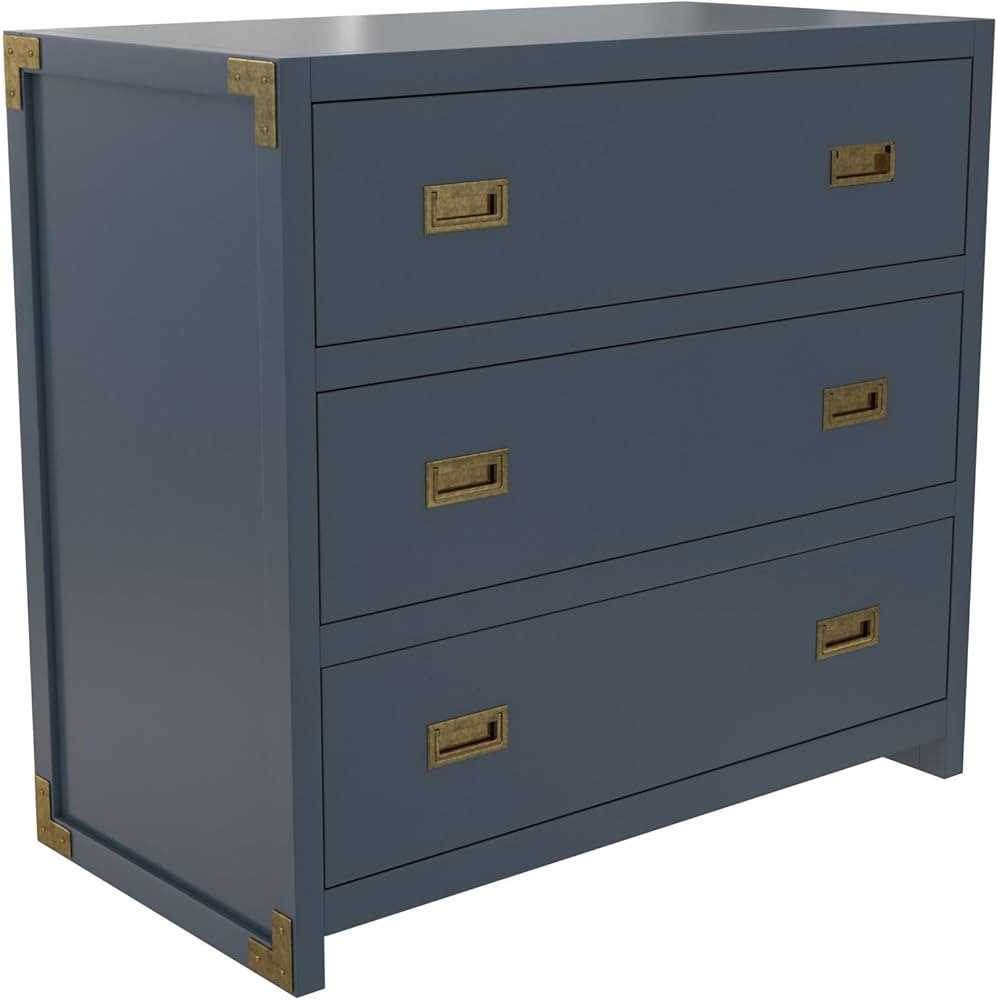 Baby Relax Miles 3-Drawer Dresser, Graphite Blue | Amazon (US)