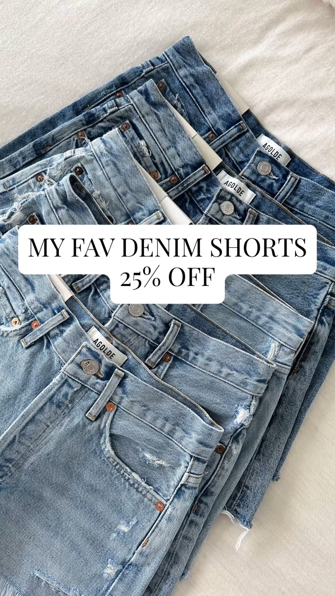 my fav denim shorts are 25% off right now in select washes! size up until they’re comfortable. perfect inseam- not too long, not too short 👏🏻 i wear the 25.

#LTKSeasonal #LTKPetite #LTKSaleAlert