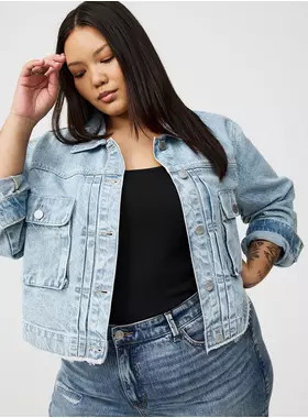 Vintage Denim Trucker Jacket | Torrid (US & Canada)