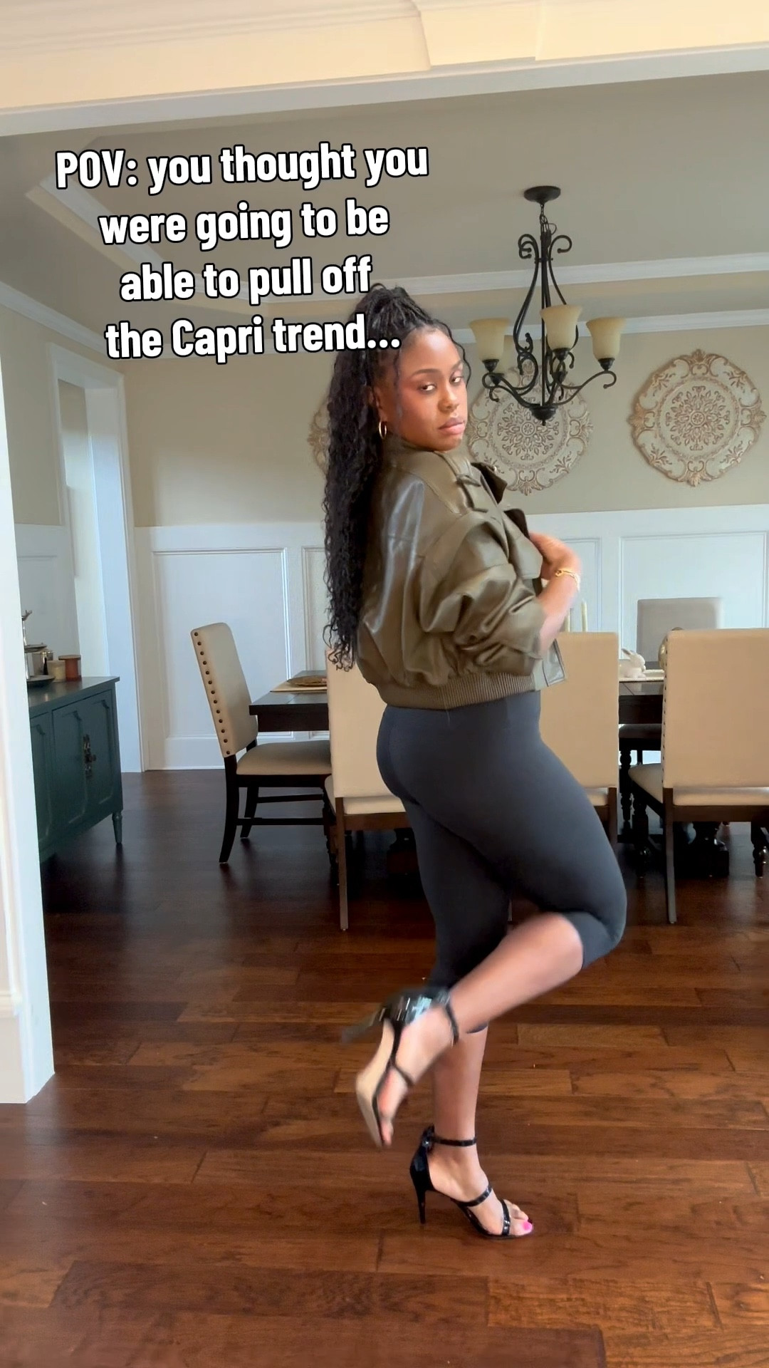 Did I pull off the Capri trend?? I’m not quite sure! I bought these from Amazon for $7! Wearing size small-medium. 

#LTKdayinmylife #LTKootd