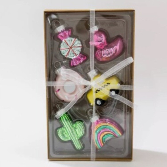 Boxed Set of 6 Mini Glass Ornaments | Poshmark