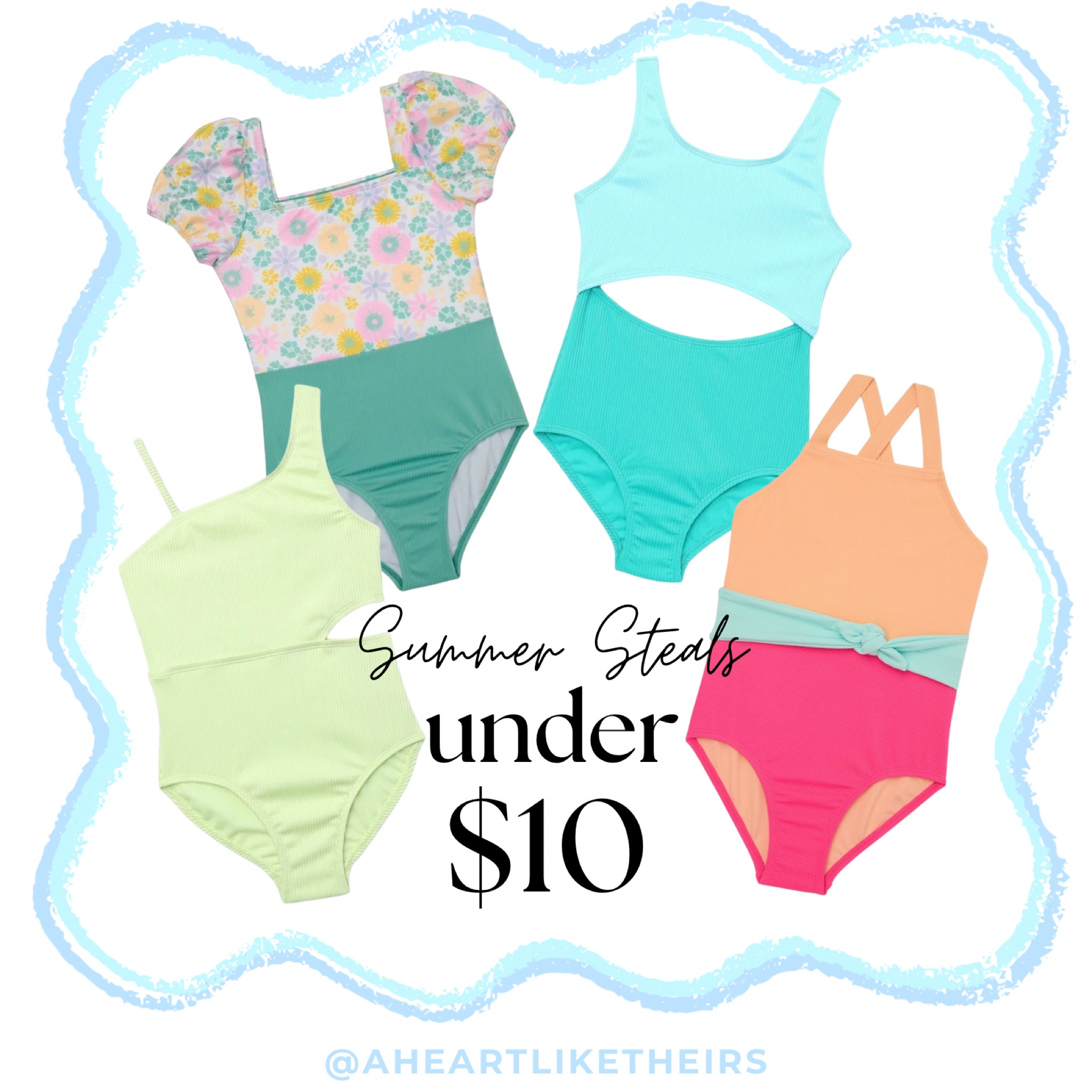 Summer Steals! Cutest girls’ swim under $10! Can’t beat that!👙🩱

#LTKSwim #LTKSeasonal #LTKKids