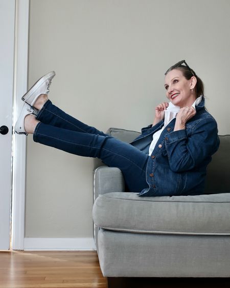Stretch jeans, stretch denim shacket & a stretch classic white shirt … life is GOOD when all your clothes are stretchy! #stretchjeans #comfortablejeans #classicjeans #denimshacket #stretchdenim #shacket #whiteshirt #classicstyle #easystyle #styleover40 #midsizestyle

#LTKcurves #LTKSeasonal #LTKunder100