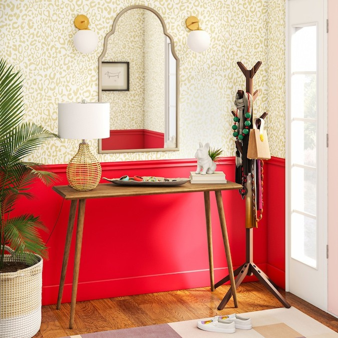 allen + roth 40.94-in L x 23.8-in W Arch Champagne Silver Framed Wall Mirror Lowes.com | Lowe's