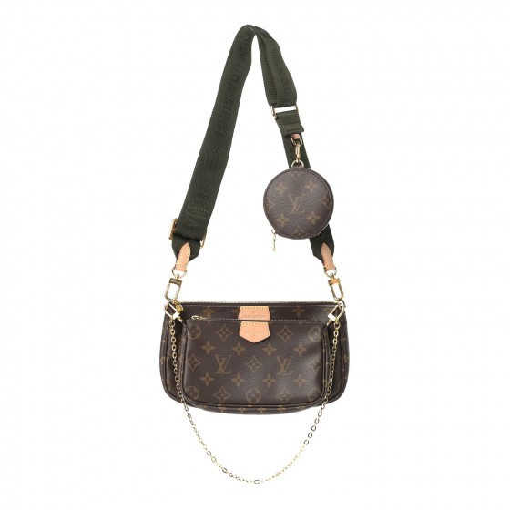 LOUIS VUITTON Monogram Multi Pochette Accessories Kaki | Fashionphile