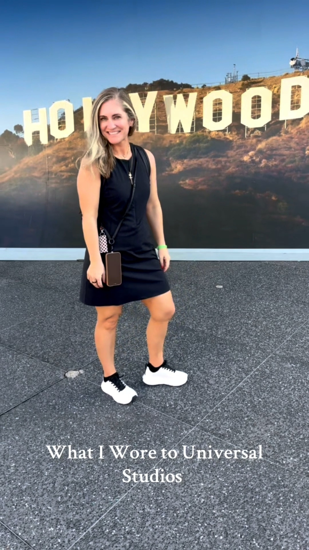 What I wore to Universal Studios. This dress from @spanx is sooo good. I’m telling you the quality of Spanx is worth the hype. I also travel with this phone strap all the time and it’s my absolute fav accessory ever. Let’s also give it up for a new brand to me Nortiv8 tennis shoes because they are so good and don’t cost an arm and a leg! 

I sized up to a medium for the dress and love how it fits. Size down to an XS in the cardigan I first wore and shoes are TTS

#LTKPetite #LTKActive #LTKTravel