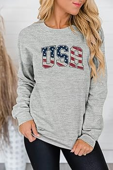 Dressmine Womens Casual Long Sleeve Graphic Tee Shirts Crew Neck Sweatshirts Pullover Tops for Wo... | Amazon (US)