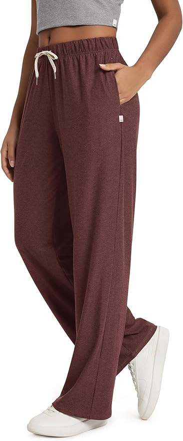 ODODOS Women's Straight Leg Pants Ultra Soft odSTRATUM Tech Relaxed Casual Pajama Lounge Pants wi... | Amazon (US)
