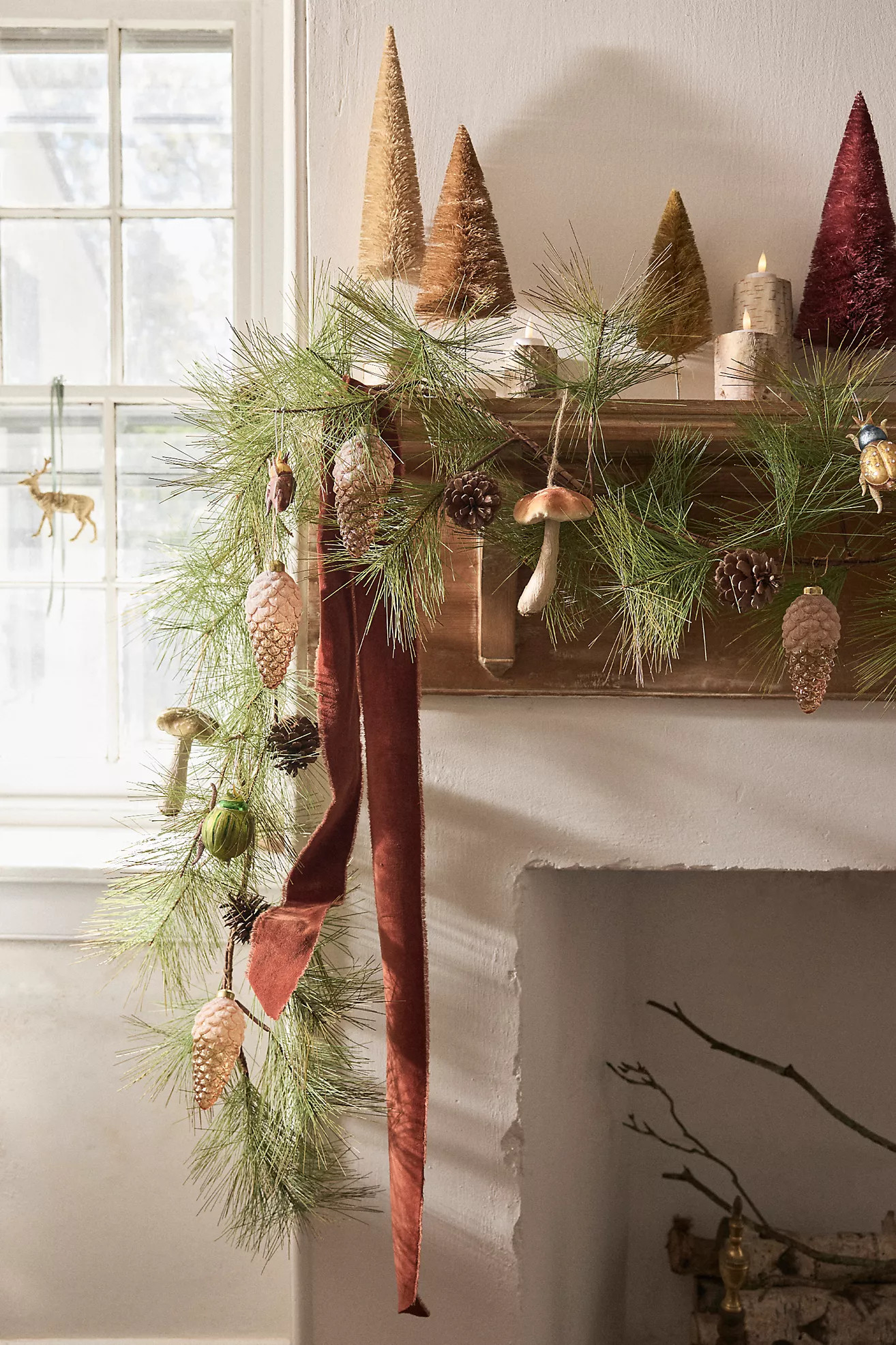 Faux Pine Cone Garland | Anthropologie (US)