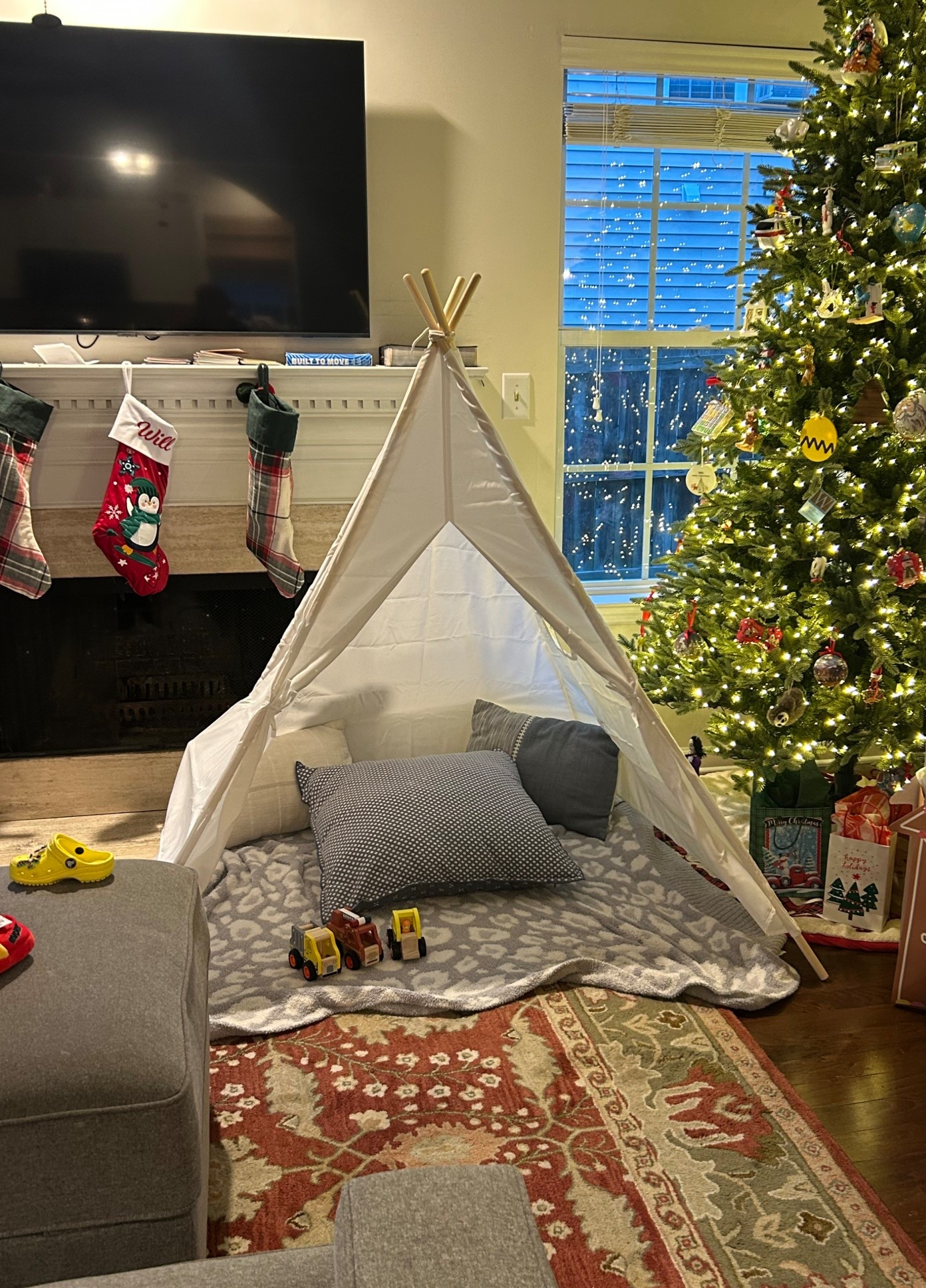 Guess who got a teepee for Christmas. It’s so cute. Can’t wait to go play in it with him. 

#LTKKids #LTKOver40