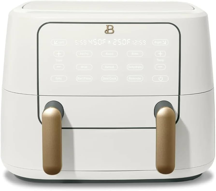 Trizone 9-Quart Dual Zone Air Fryer Exclusive with Divider & Crisper Trays, Digital Touchscreen f... | Amazon (US)