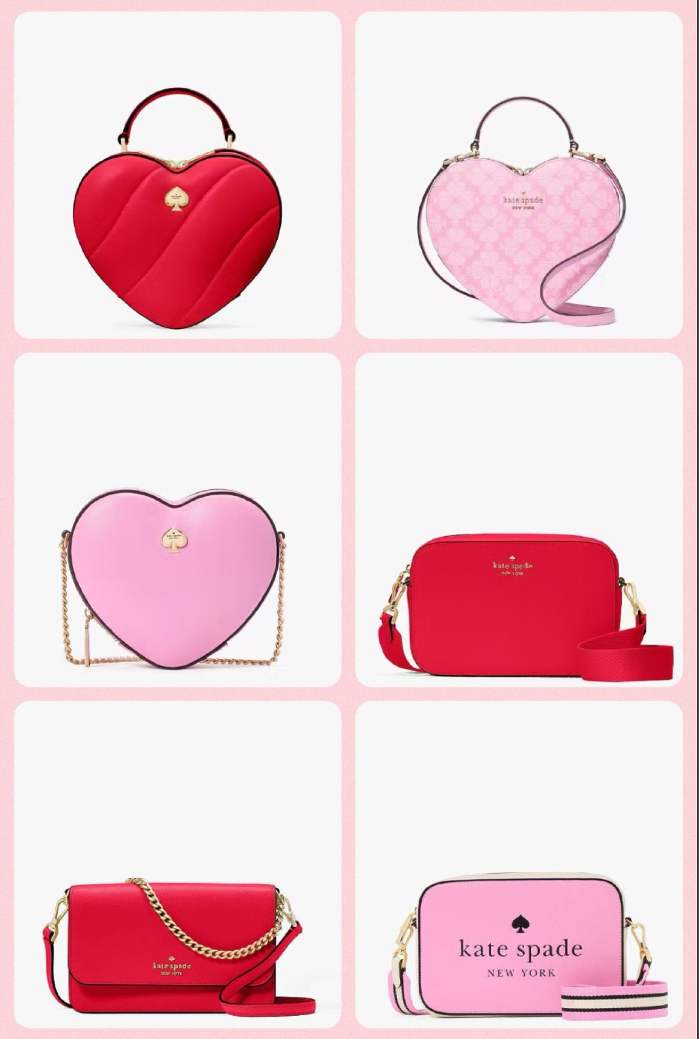 Valentine’s Day purses, handbags, totes, crossbody bag, Kate Spade, pink purse, red purse
#katespade #valentinesdayoutfit #pinkpurse #redpurse #tote



#LTKGiftGuide #LTKSaleAlert #LTKItBag
