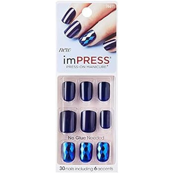KISS imPRESS"Beautiful Life" Short Length Press-On Manicure Nails | Amazon (US)